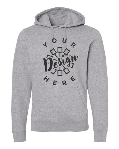 Image of J America Unisex BTB Fleece Hooded Sweatshirt in Oxford Blue | by Underground Printing