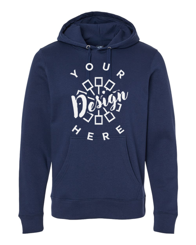 Image of J America Unisex BTB Fleece Hooded Sweatshirt in True Navy | by Underground Printing
