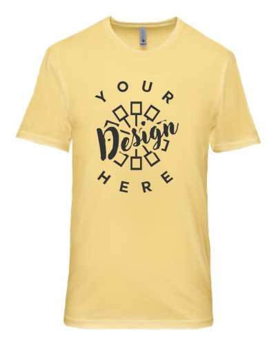 Image of Next Level Apparel Unisex Soft Wash Cotton T-Shirt in Washed Banana Cream | by Underground Printing