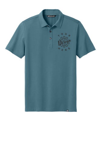 Image of TravisMathew Glenview Solid Polo Shirt in Stellar Blue | by Underground Printing