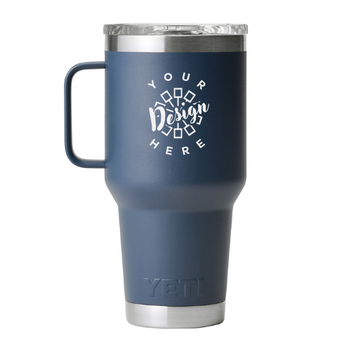 Custom YETI Rambler 30 oz. Travel Mug with StrongHold Lid